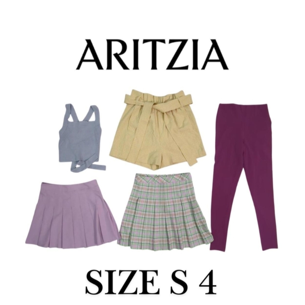 5 pcs Pastel Aritzia Style Bundle Size 4/Small Mix of Pleated Skirts & Shorts